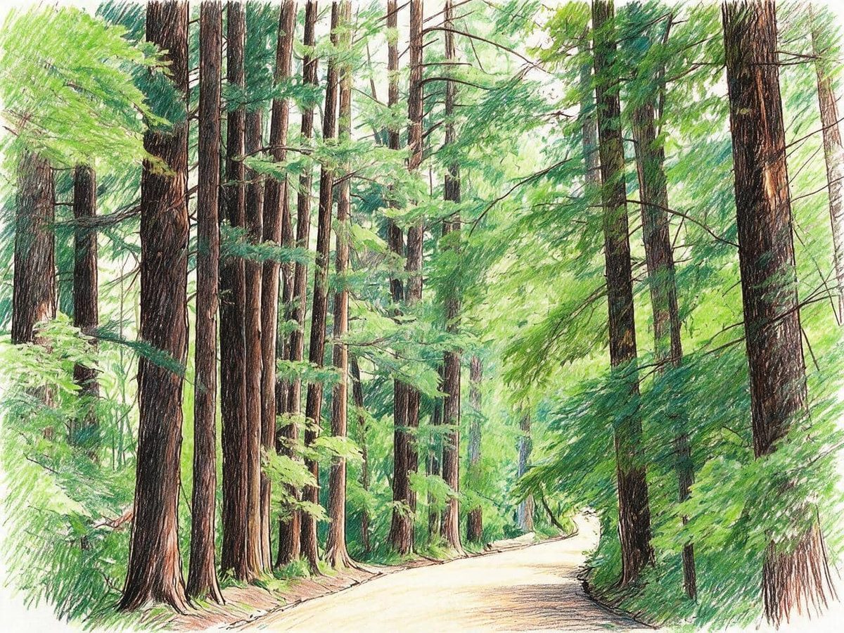 강원 평창 오대산 월정사 전나무숲길